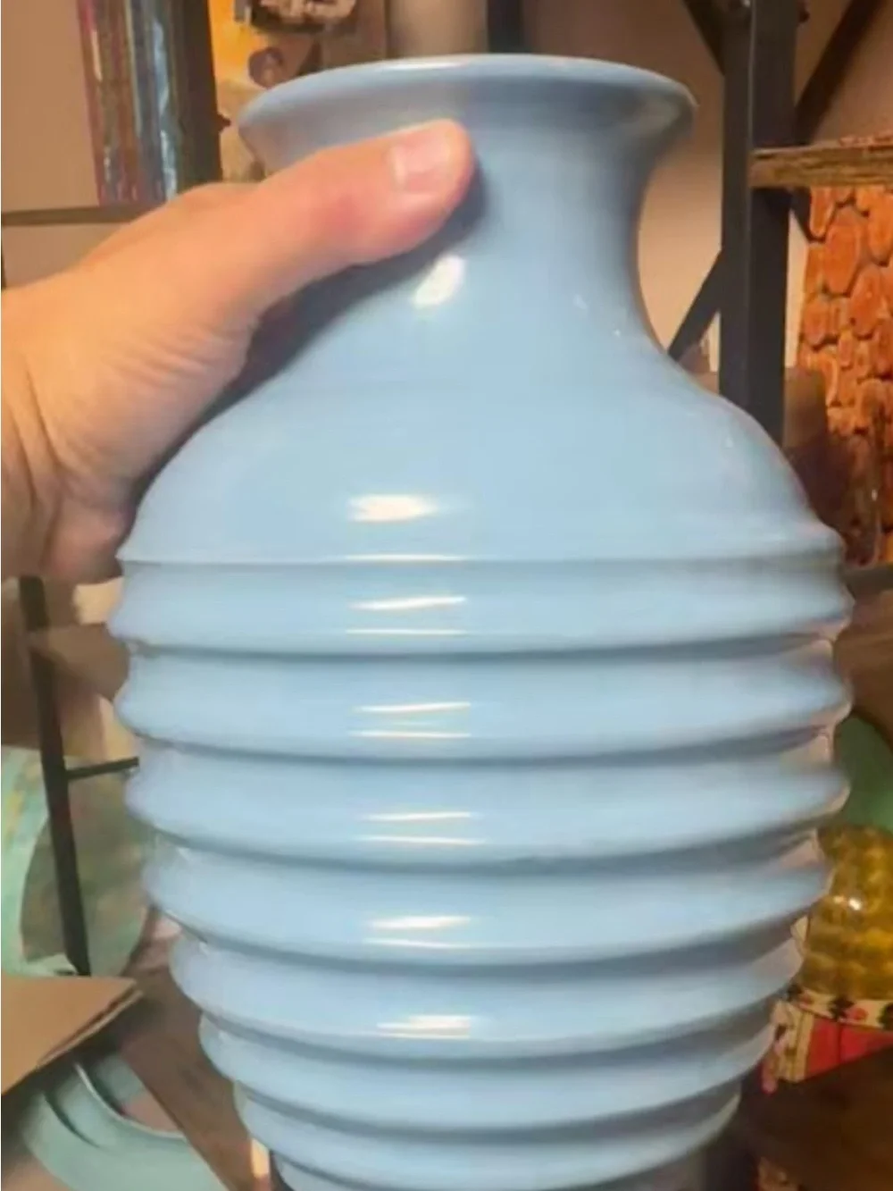 Vintage Post-Modern Italian Ceramic Vase Made In Italy 1980s
